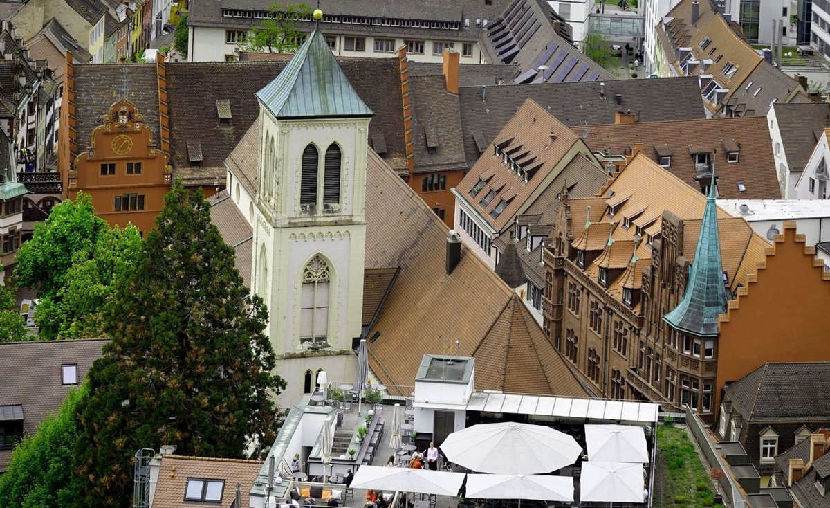 Aerial view of Freiburg